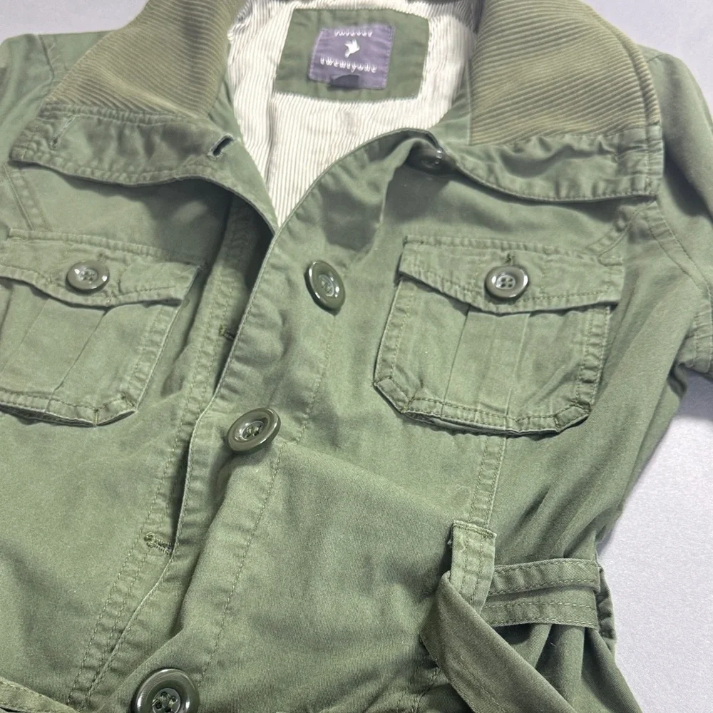 Forever 21 Olive Utility 100% cotton Jacket Size M‎